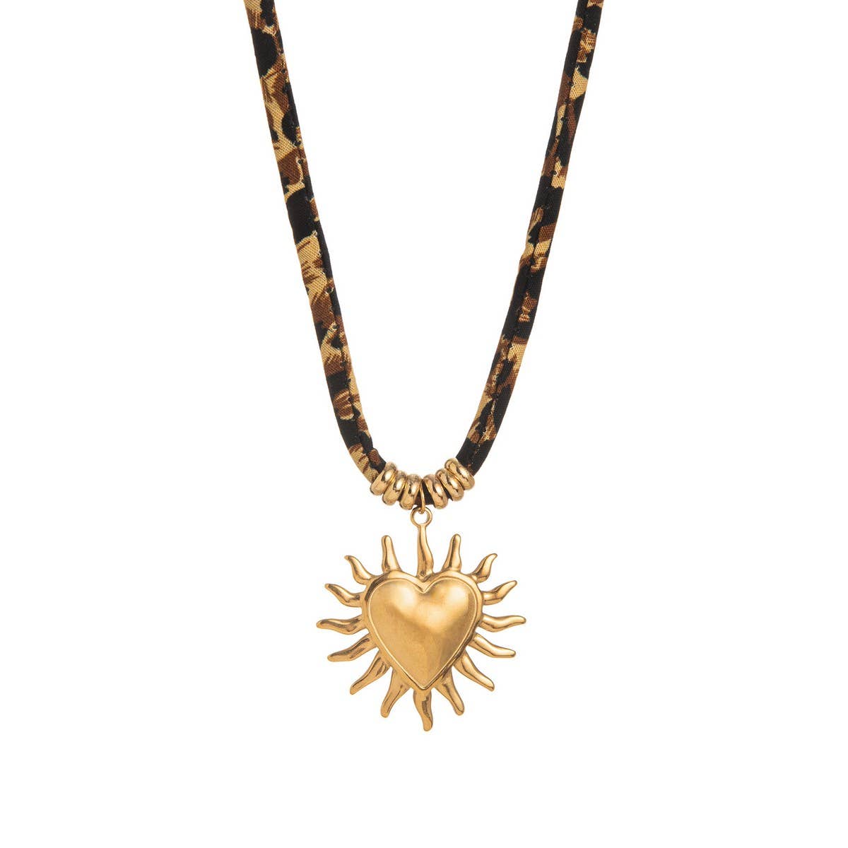 Leopard Velvet Cord Necklace ? Bold Fall Statement