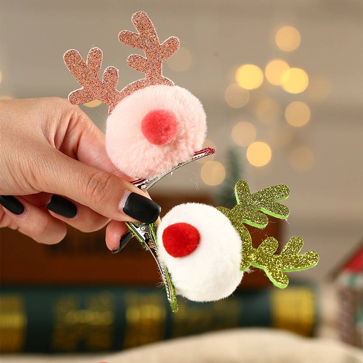 CHRISTMAS CHILDREN'S DEER HAIRPIN