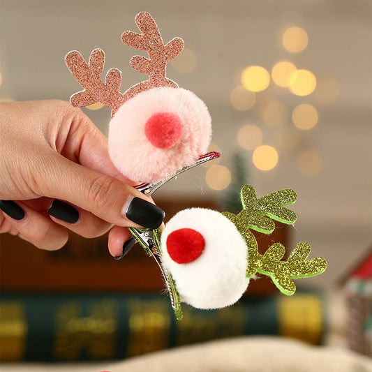 CHRISTMAS CHILDREN'S DEER HAIRPIN