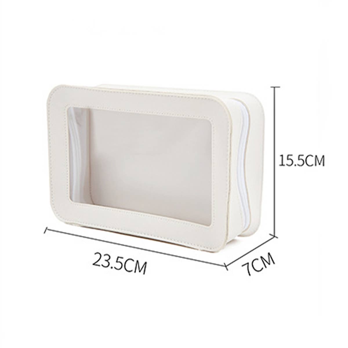 SIMPLE TRANSPARENT TRAVEL TOILETRIES MAKEUP BAGS_CWAB1421