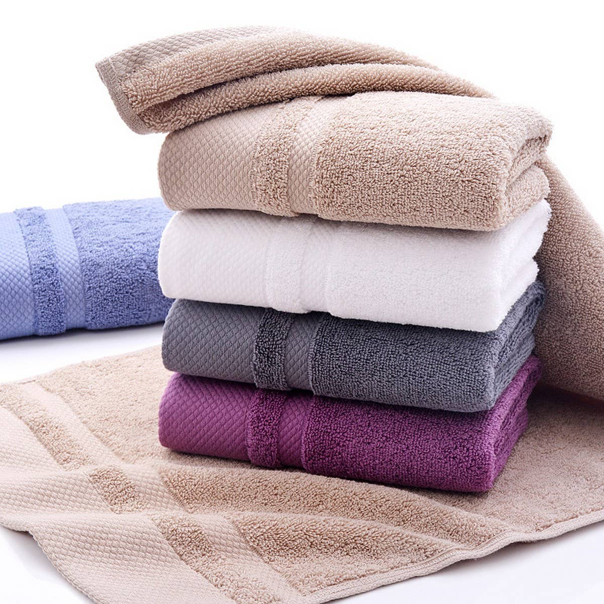 LONG-STAPLE COTTON HOUSEHOLD ABSORBENT TOWEL