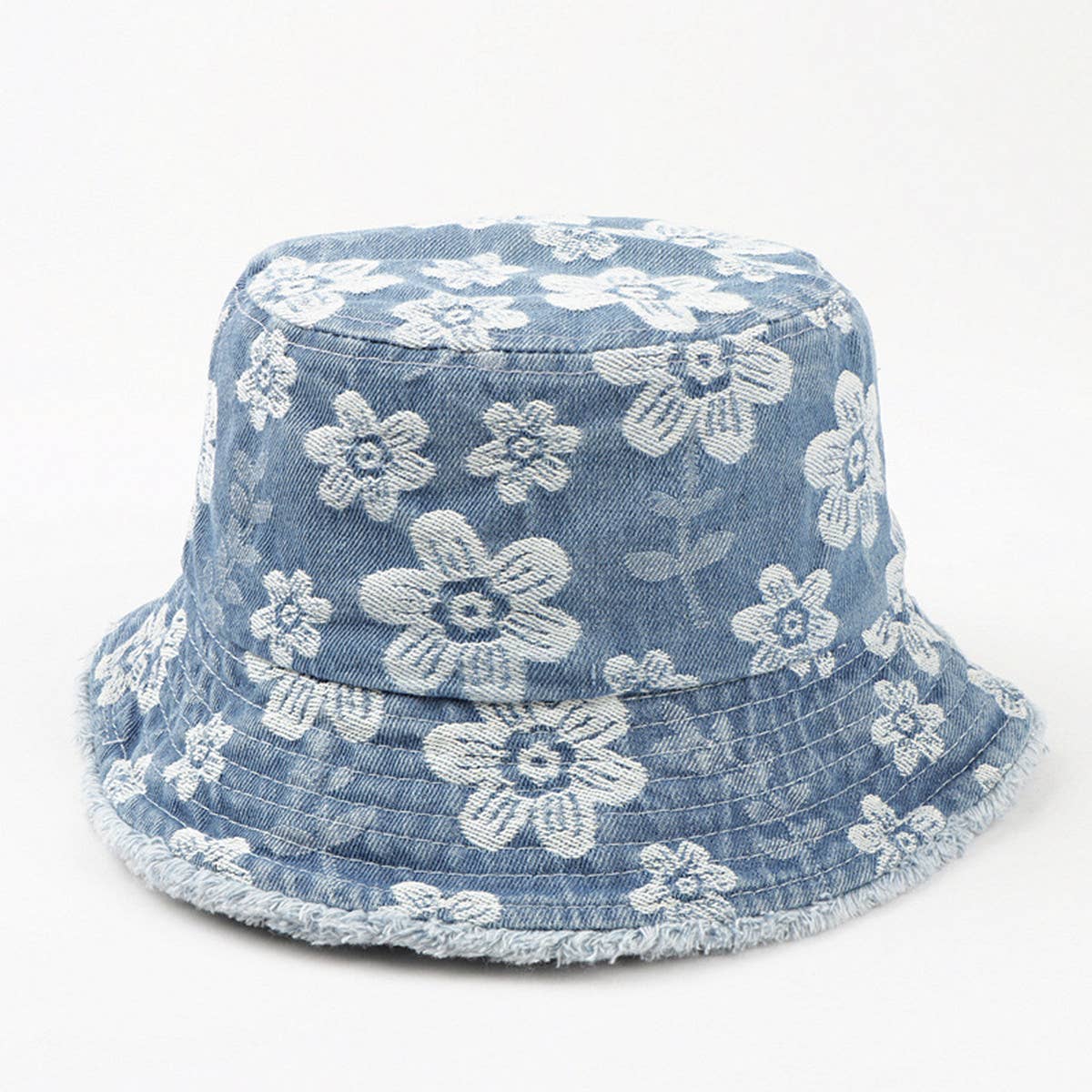 FRESH FLOWER EMBROIDERED BUCKET HAT_CWAH1550