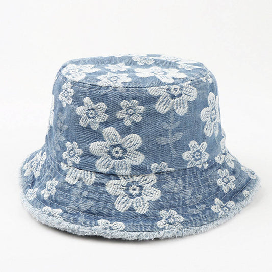 FRESH FLOWER EMBROIDERED BUCKET HAT_CWAH1550
