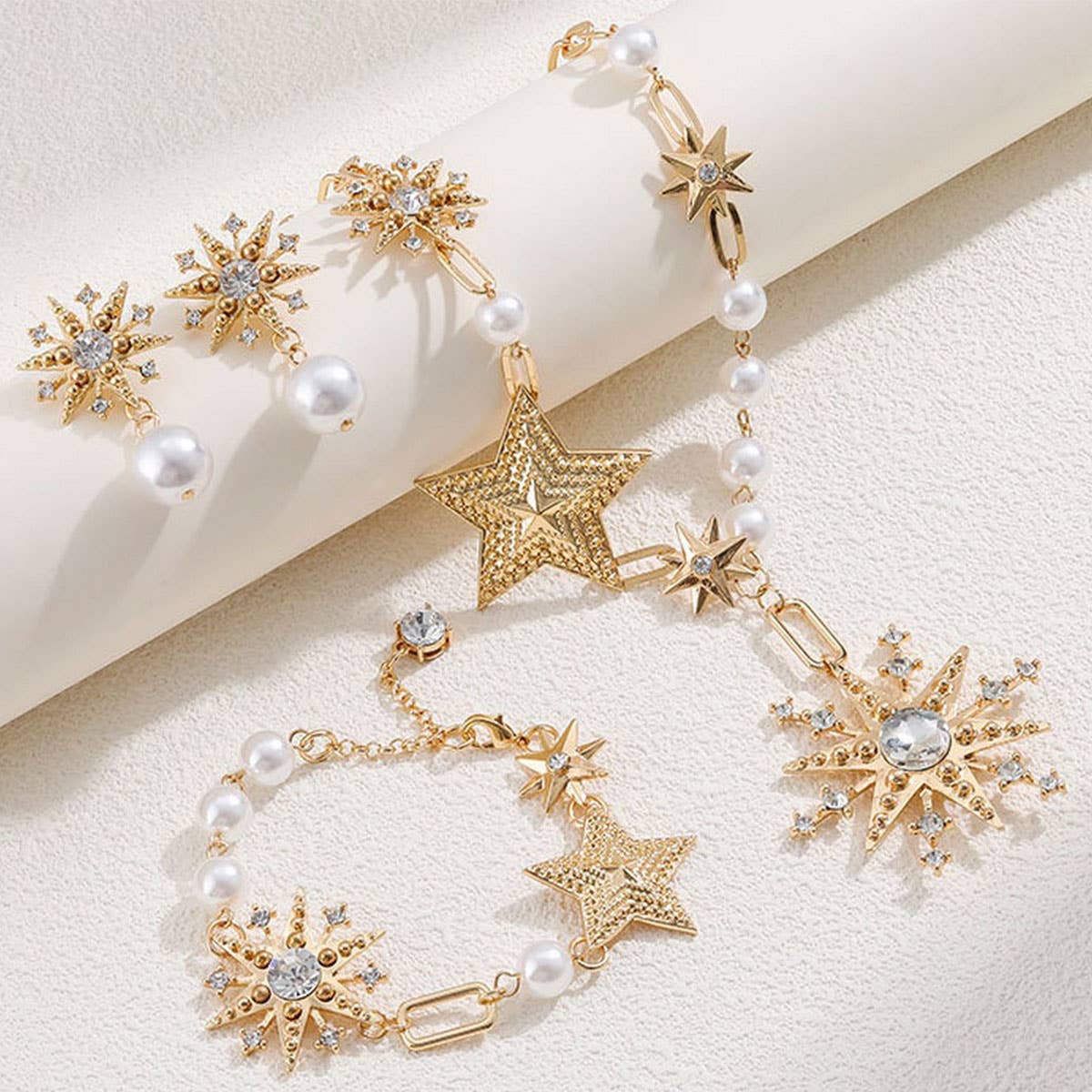 TEMPERAMENT SIX-POINTED STAR DIAMOND FASHION SUIT