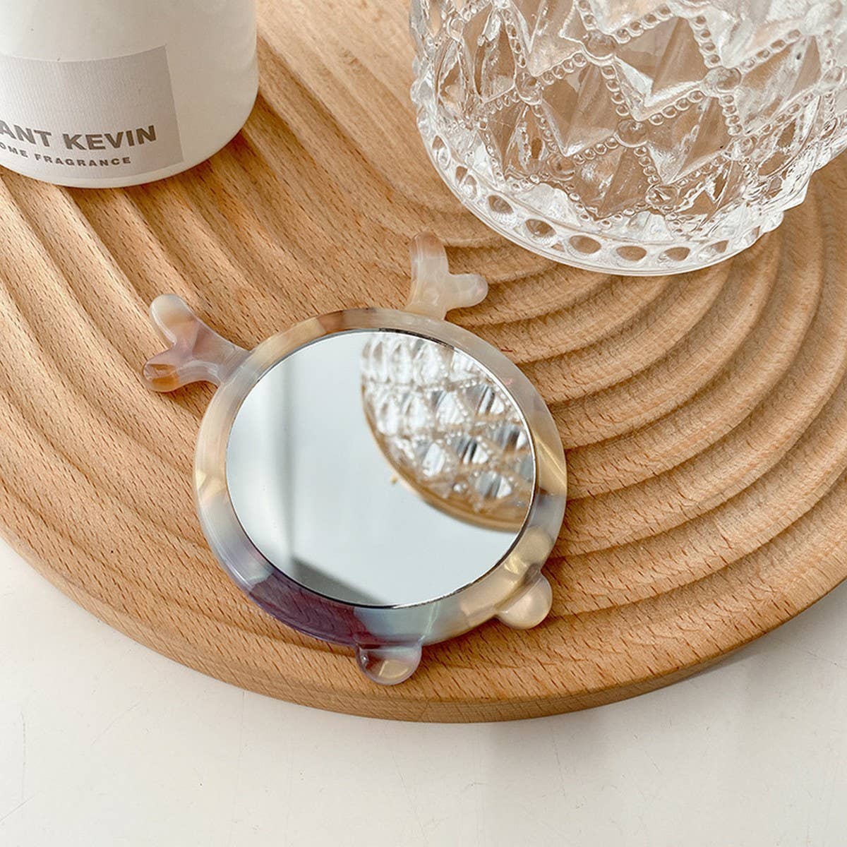 Cute Animal Acetate Mini Makeup Mirror, Portable
