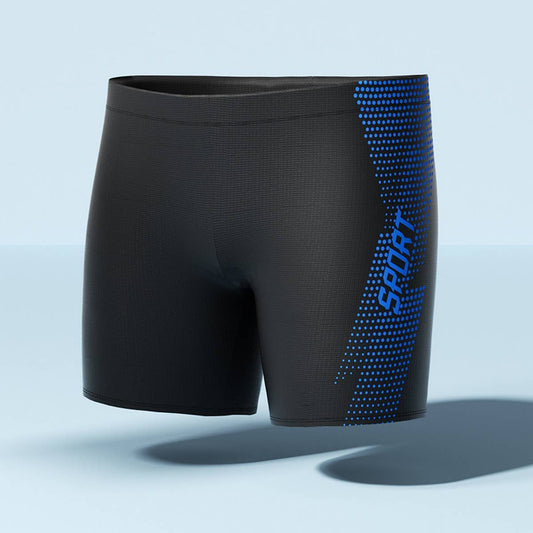 Men's Plus Size High Waist Swim Trunks