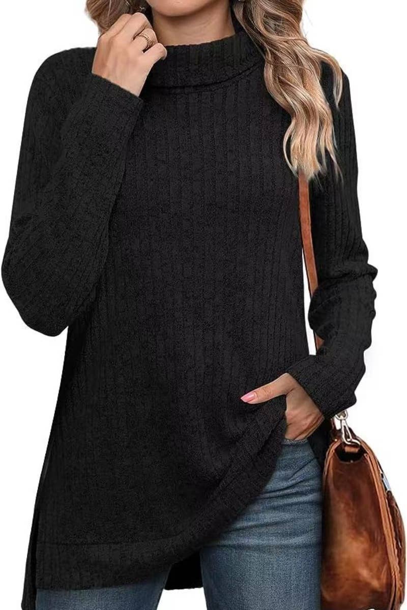 CWOSWL6444_WINTER TURTLENECK SWEATER WITH LONG SLEEVES