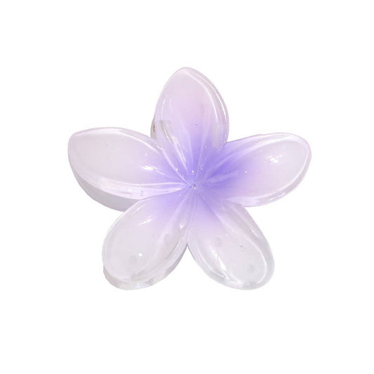 CWASC1691_FASHION CLAW COLOR FLOWER HAIR CLIP SHARK CLIP