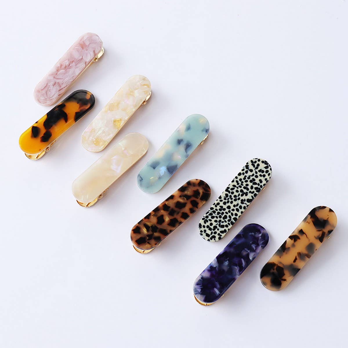 Acetate Hair Clip - Simple Chic Side Bang Pin_CWAHA2623