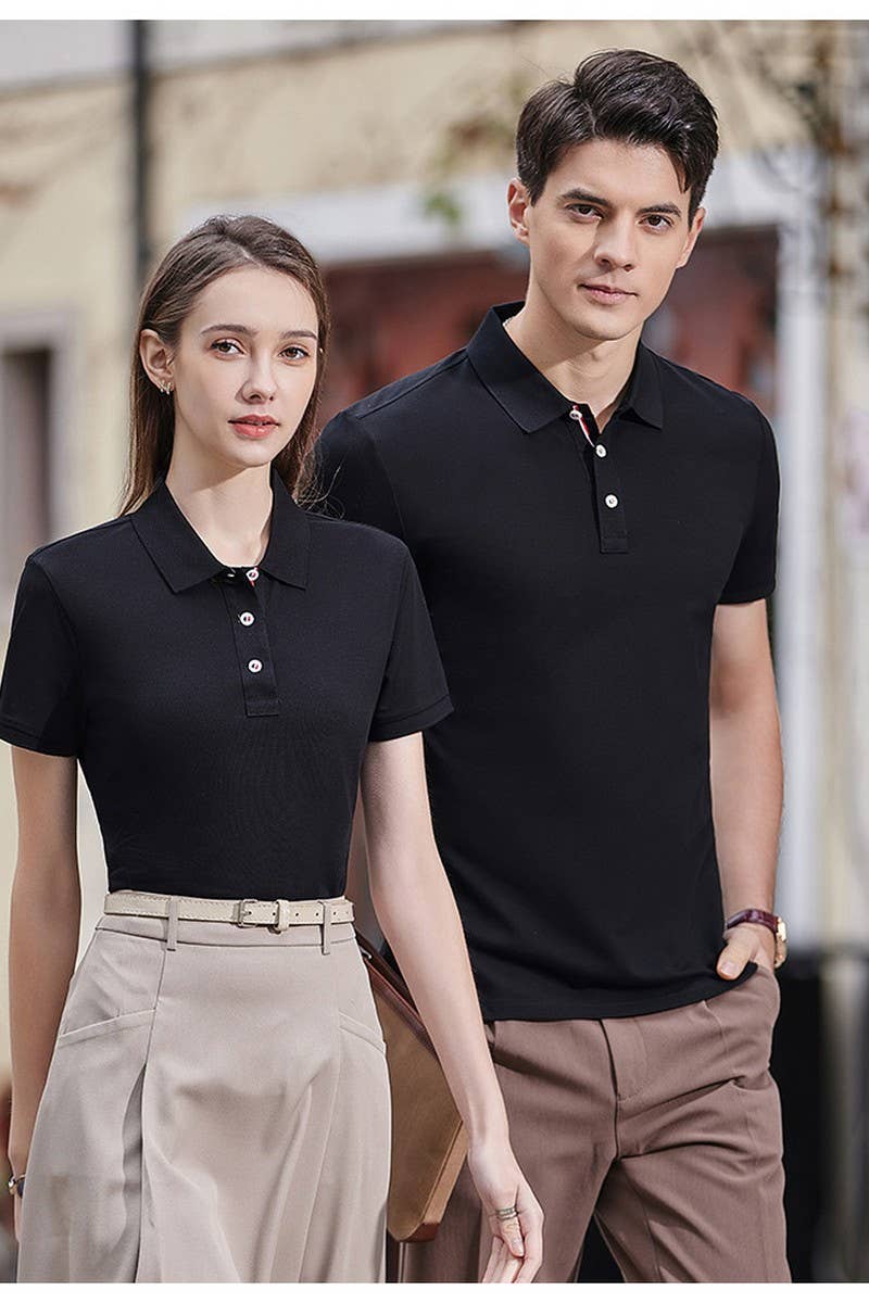 CWTBLS02436_LONG STAPLE COTTON SHORT SLEEVE POLO SHIRT