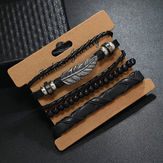 NEW SIMPLE HAND-WOVEN ALLOY BRACELET
