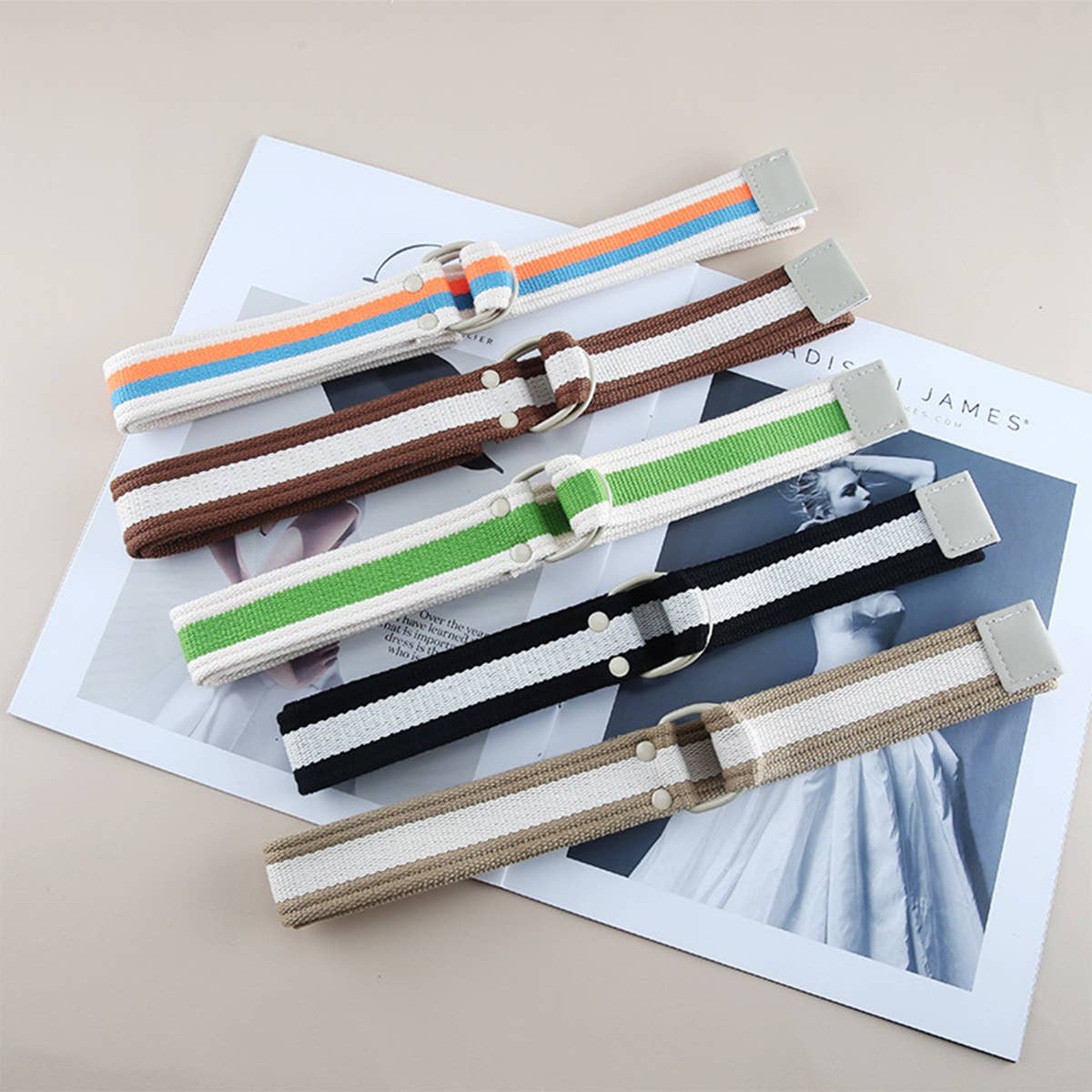 CWABE0957_HIP-HOP FASHION EXTENDED ARTISTIC CANVAS BELT