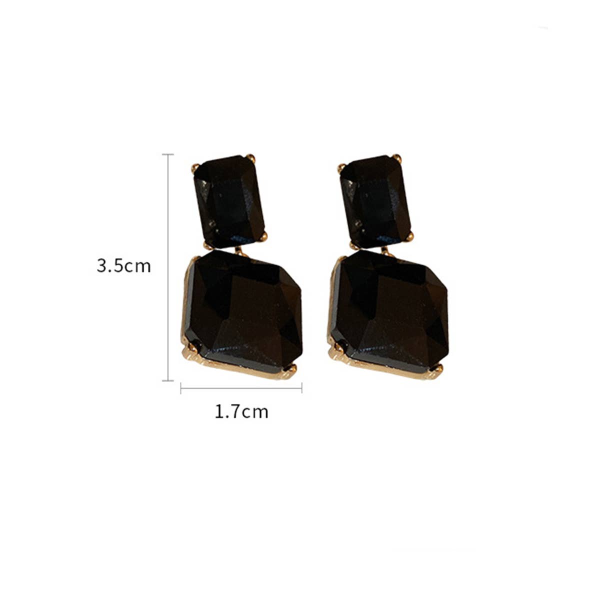 SIMPLE HIGH-END TRANSPARENT CUBE CRYSTAL EARRINGS_CWAJE2321