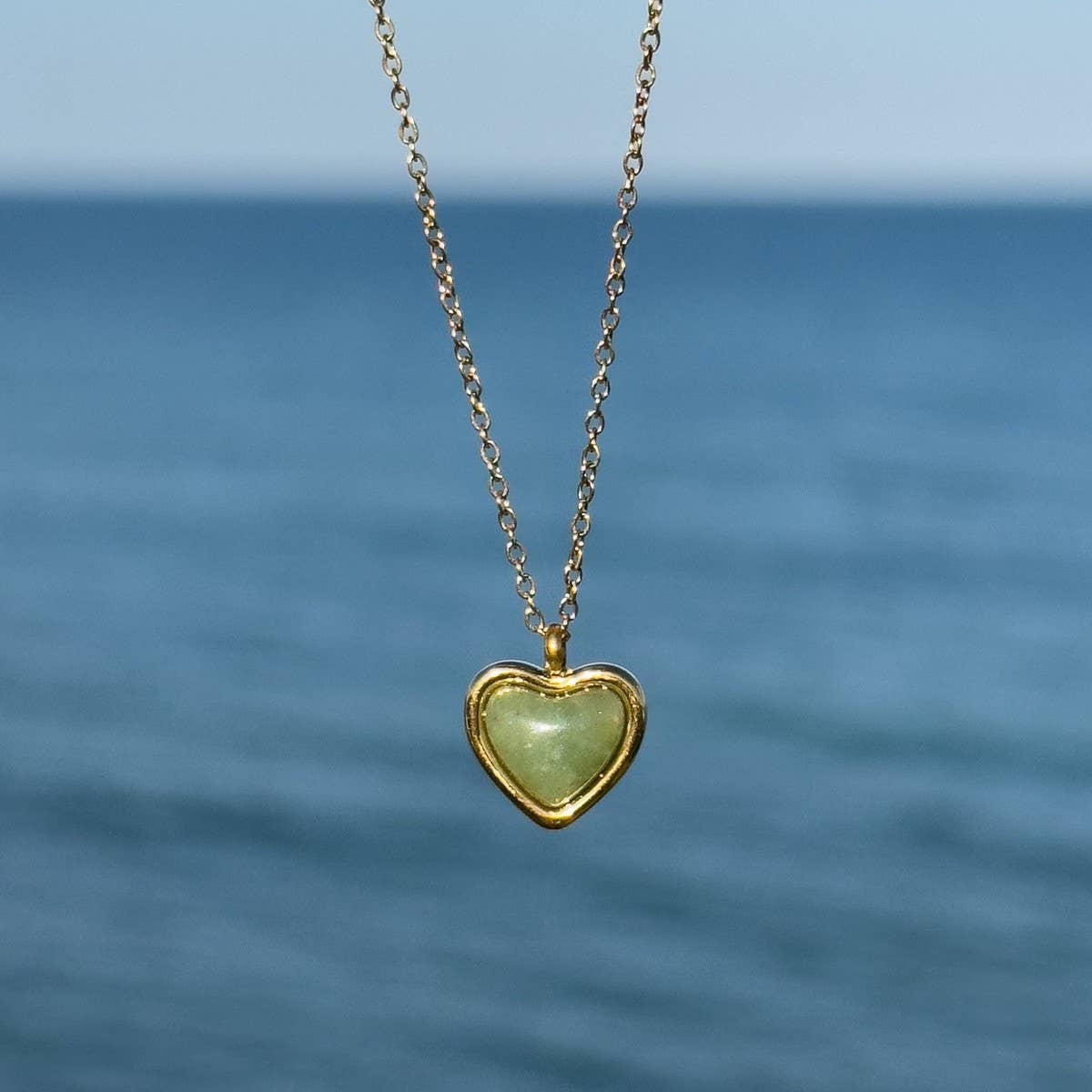 Heart Shape Natural Stone Red Agate Pendant
