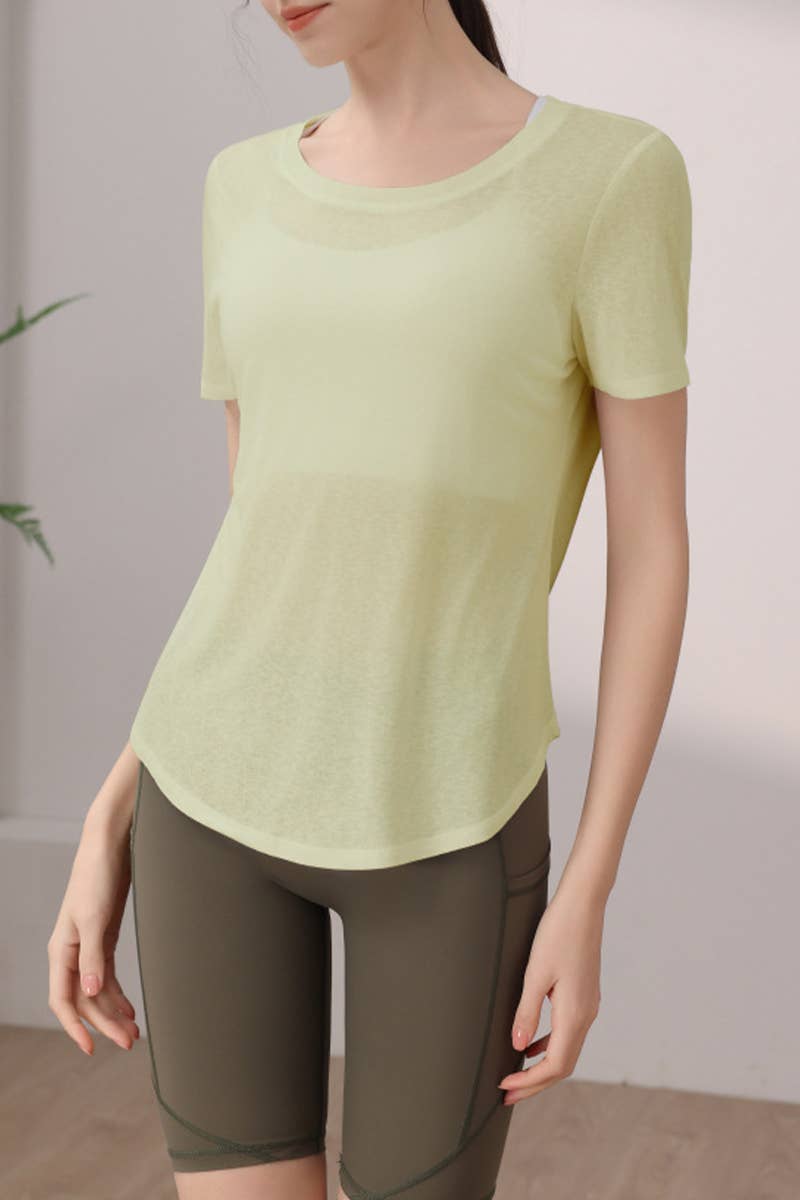 CWTTSL0371_NEW TENCEL SNOWFLAKE BACK SPORTS TOP