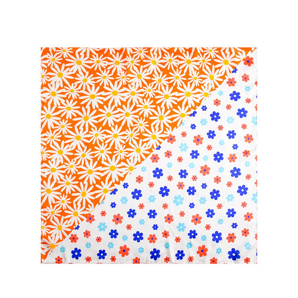 CWASC2408_SMALL FLORAL PASTORAL STYLE SCARF SWEET SILK SCARF