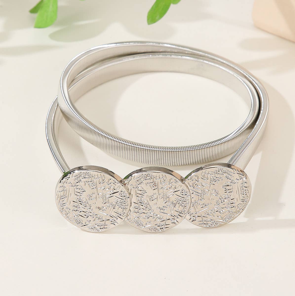 CWABE0967_FASHION ELASTIC WAIST CHAIN WAIST BELT