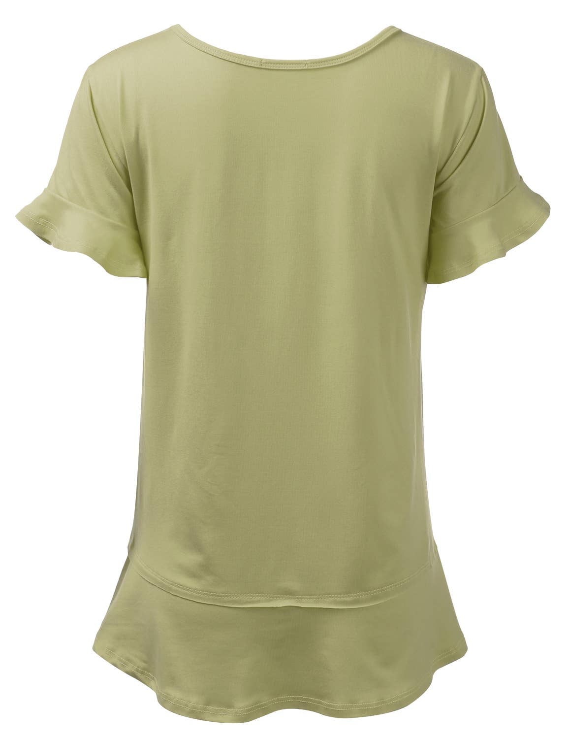 CWTTS681-P_Casual Tshirt V Neck Short Sleeve Loose blouse