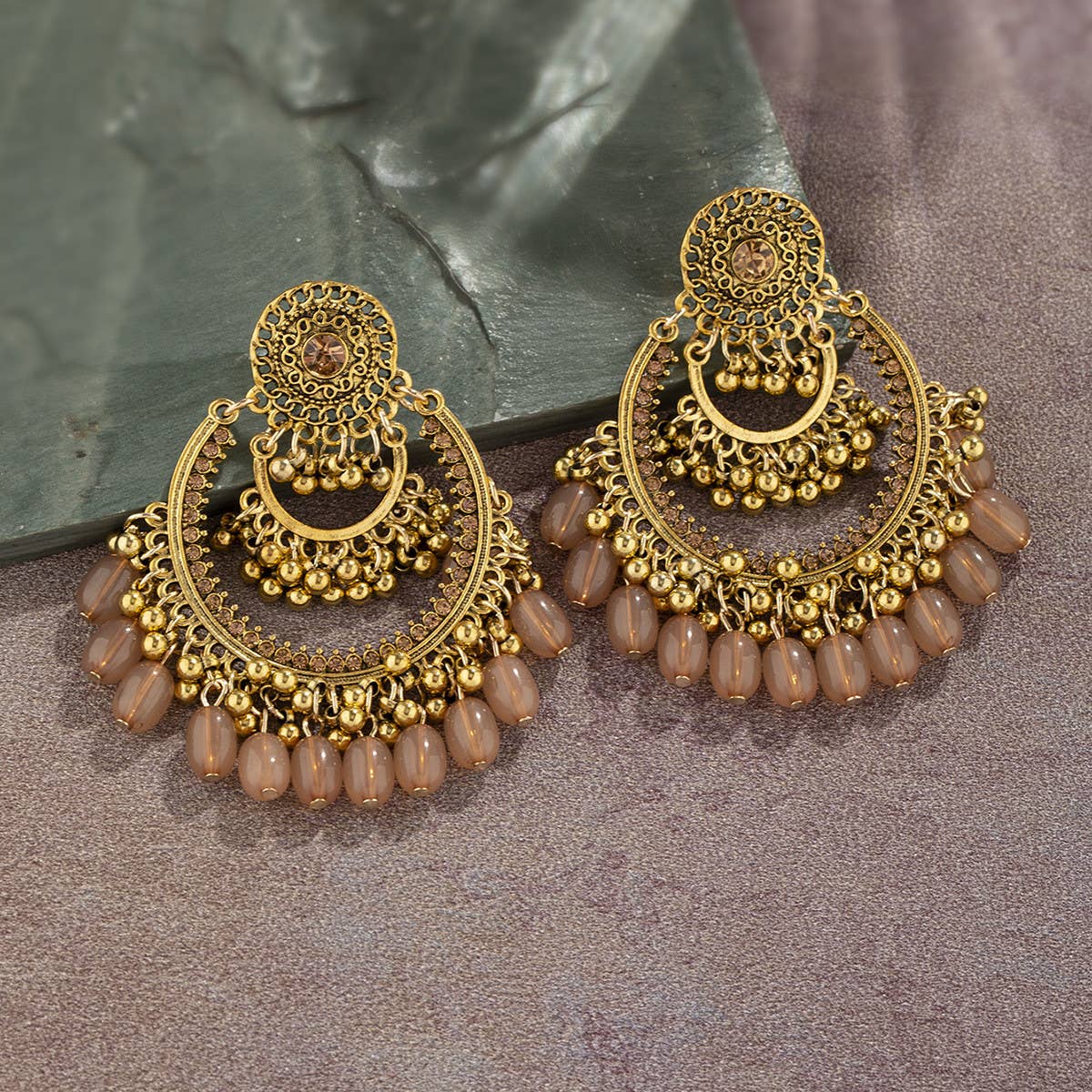 VINTAGE BOHEMIAN HOLLOW TASSEL EARRINGS