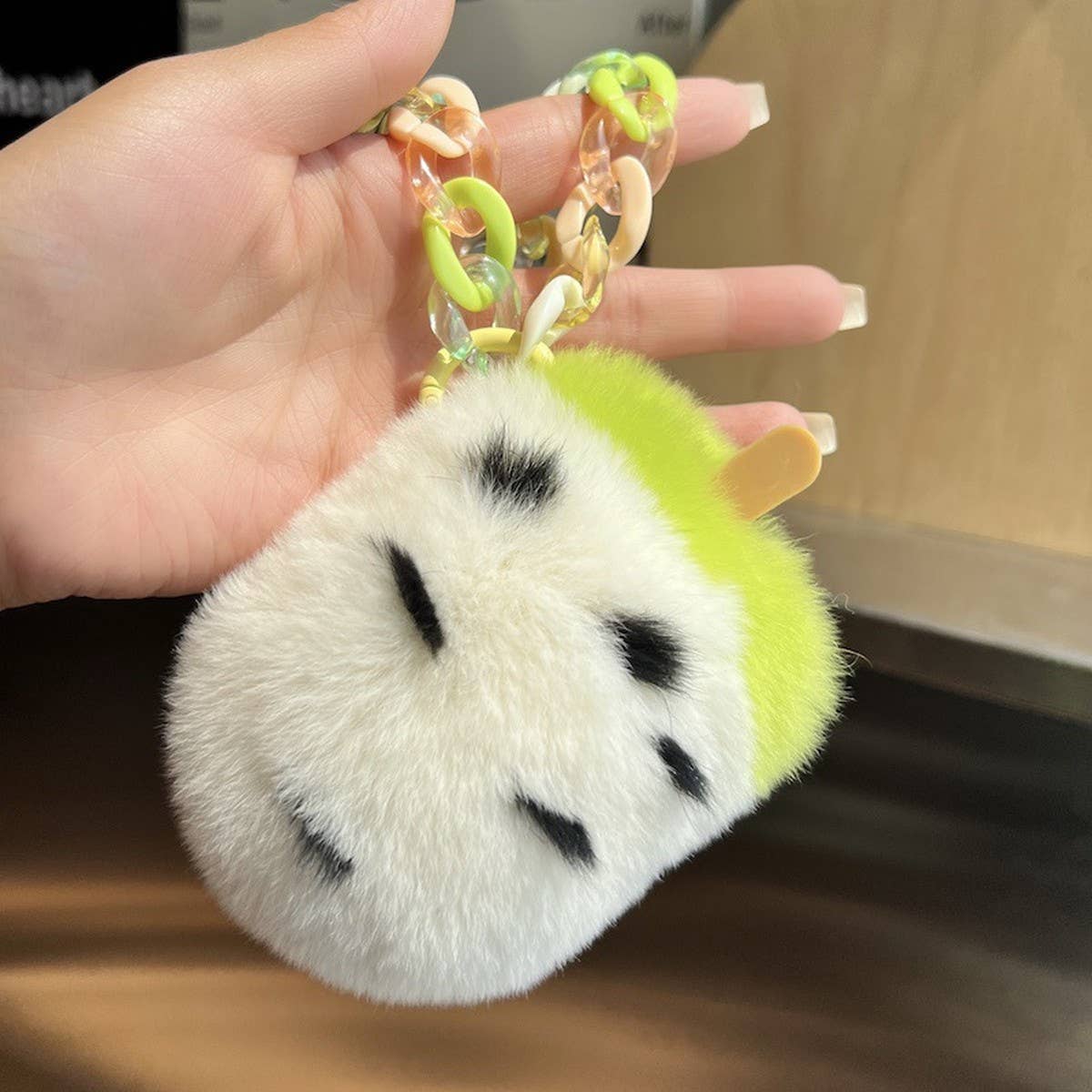 CUTE CREATIVE ICE CREAM CAR KEYCHAIN PENDANT