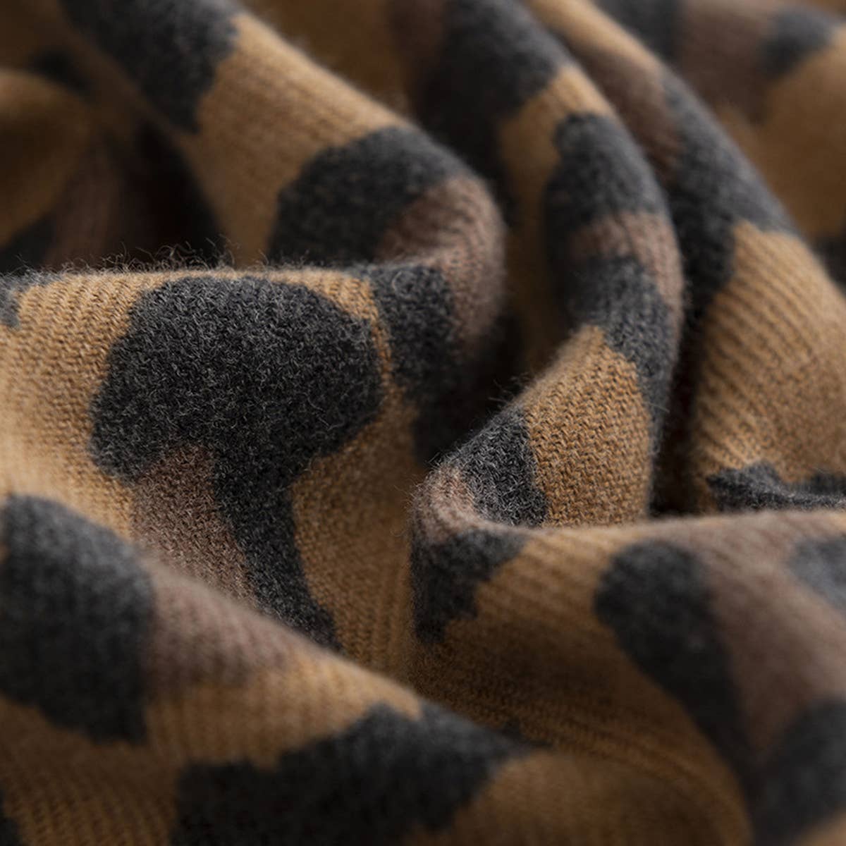 Leopard Print Scarf - Soft Tassel Wrap for Women