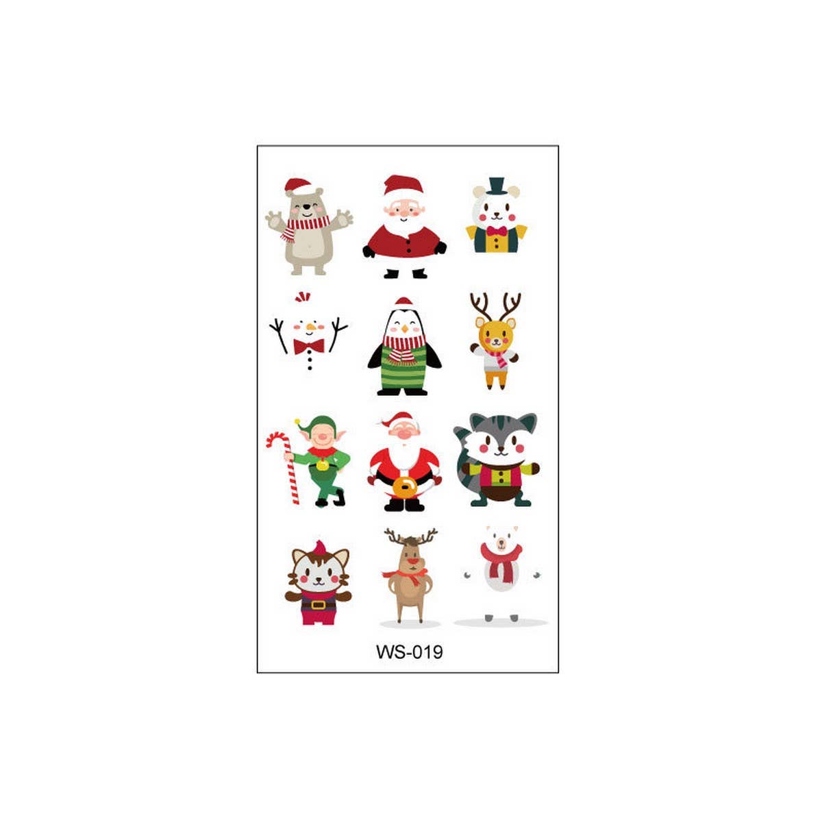 Kids Christmas Candle Tattoos for Holiday Party