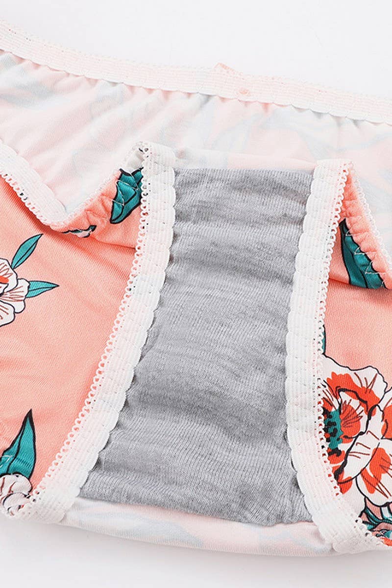 CWMW00142_PRINTED UNDERWIRE PUSH UP BRA PANTY SET