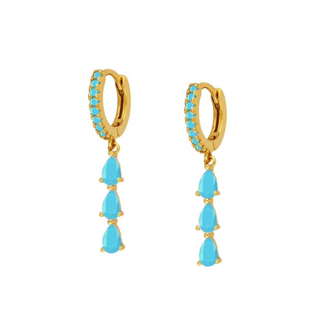 TEARDROP SHAPE MINIMALIST FASHION EARRINGS