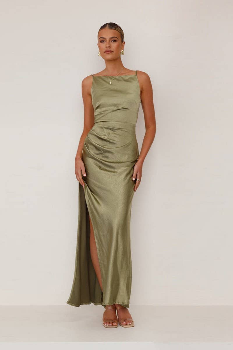 CWDMD5546_SOLID BACKLESS SPAGHETTI STRAP MIDI DRESS