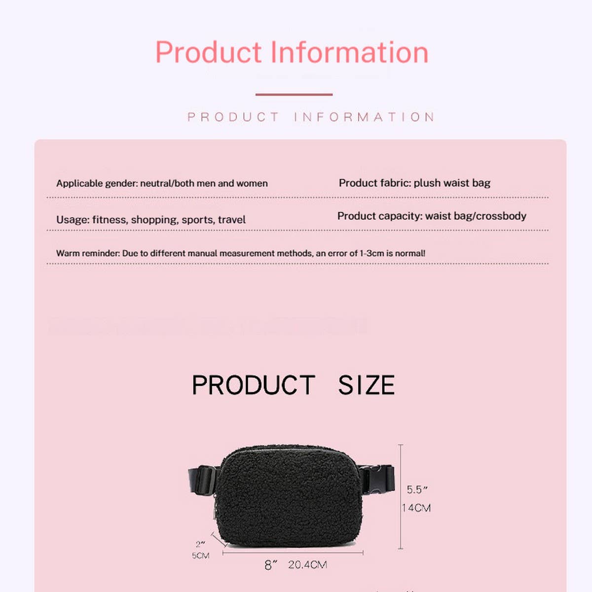 Sherpa Waist Bag ? Unisex Winter Belt Pack_CUAB0290