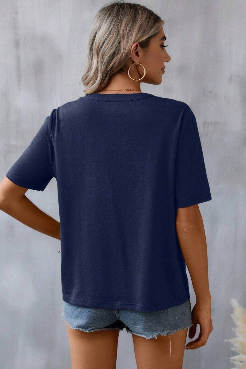 CWTBLS1118_EMBROIDERY PATCHWORK LACE LACE SHORT SLEEVE TOP