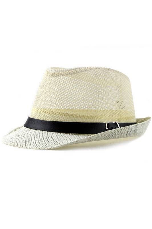 FASHION JAZZ MESH BEACH FEDORA_CWAH050