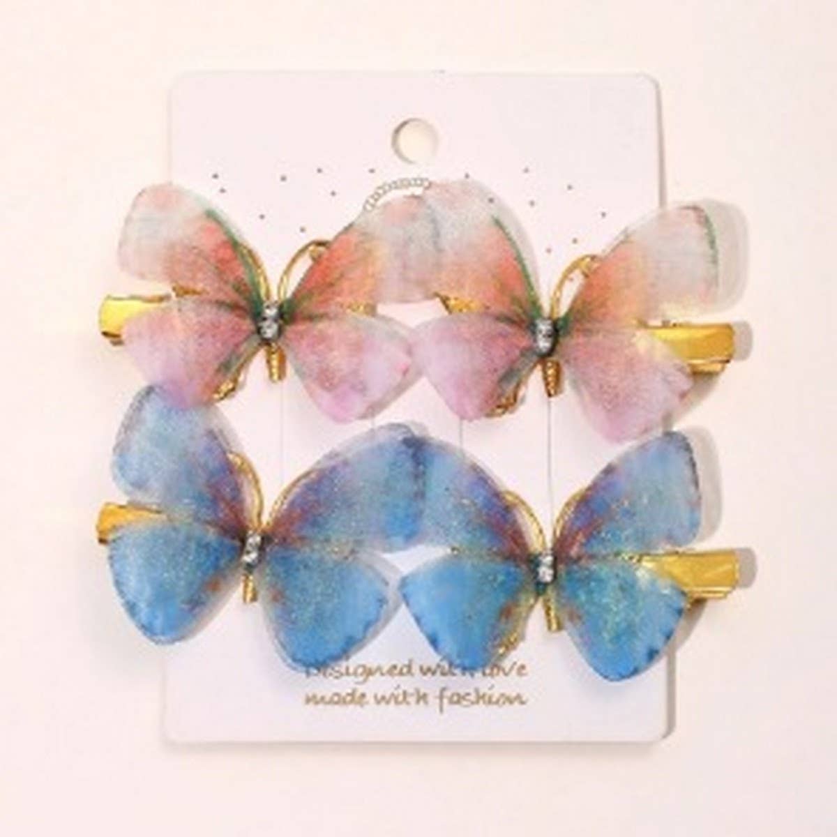 Shiny Sheer Butterfly Hair Accessories for Kids