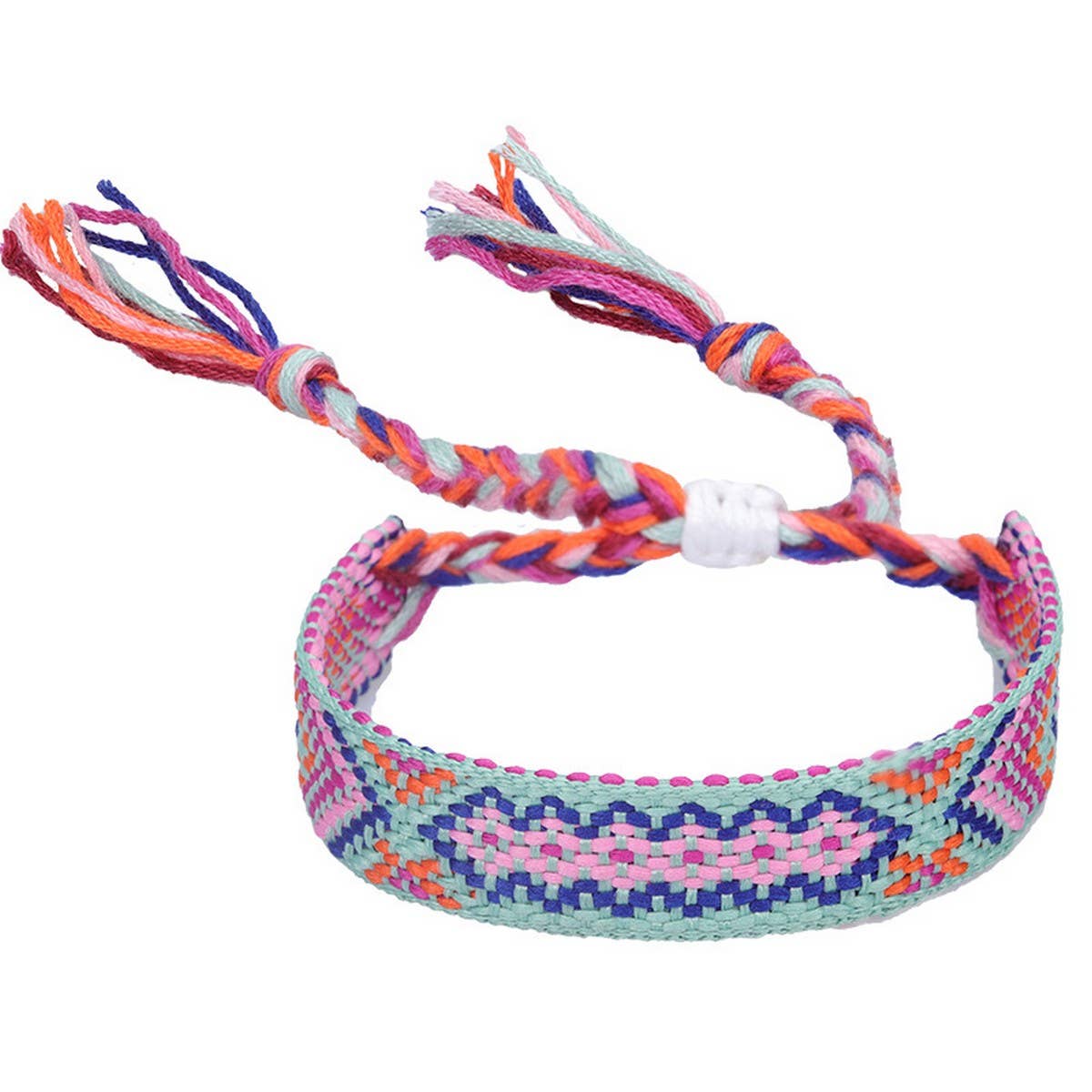 ETHNIC STYLE COLORFUL TASSEL WOVEN BRACELET