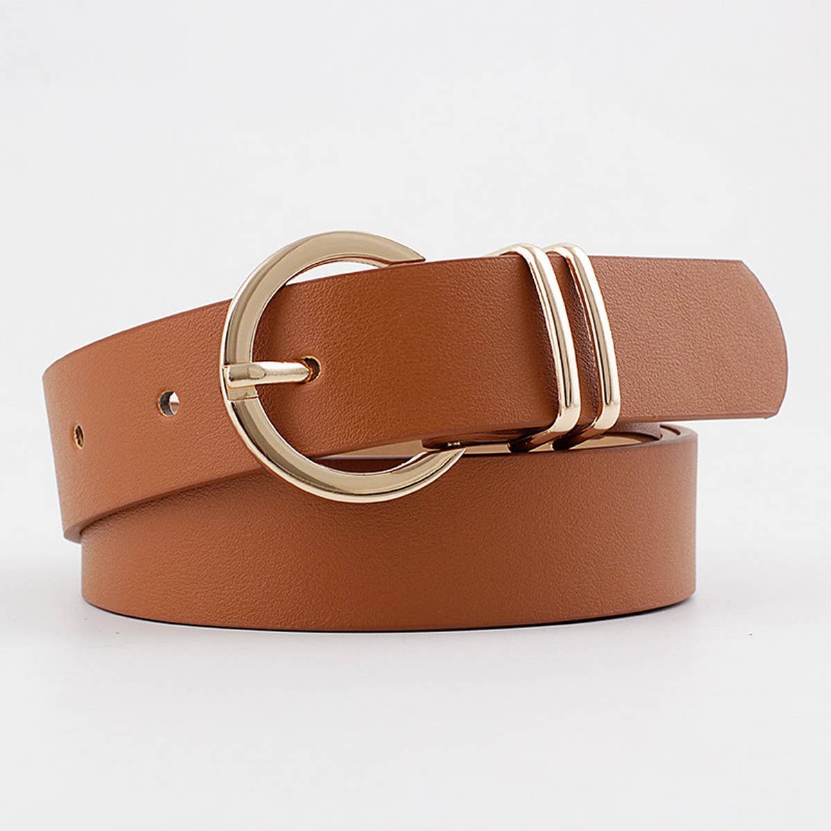 RING HOLE PIN BUCKLE DECORATIVE AMERICAN BELT