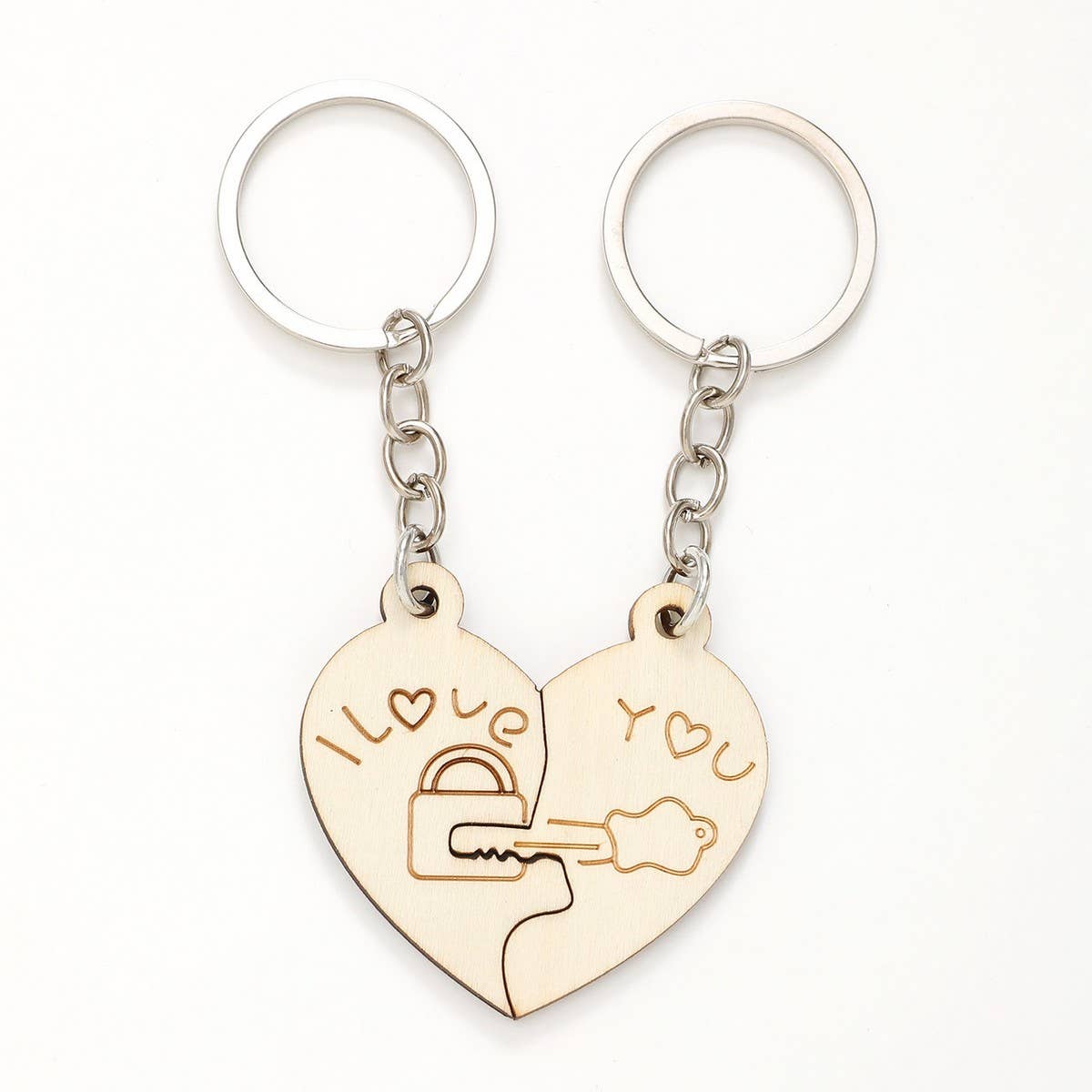 CREATIVE PENDANT WOODEN KEYCHAIN