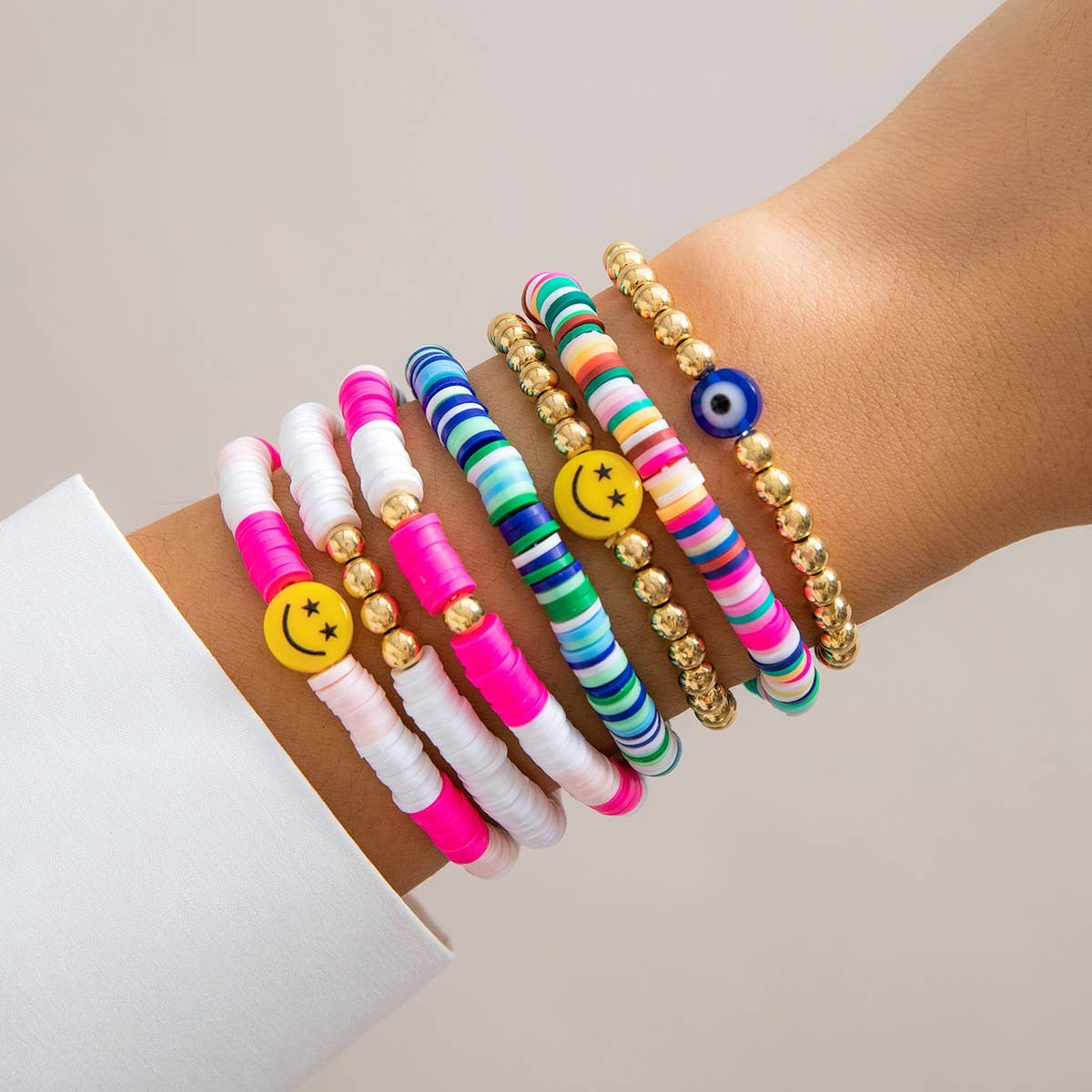 BOHO STAR BEADED BRACELET_CWAJE1483
