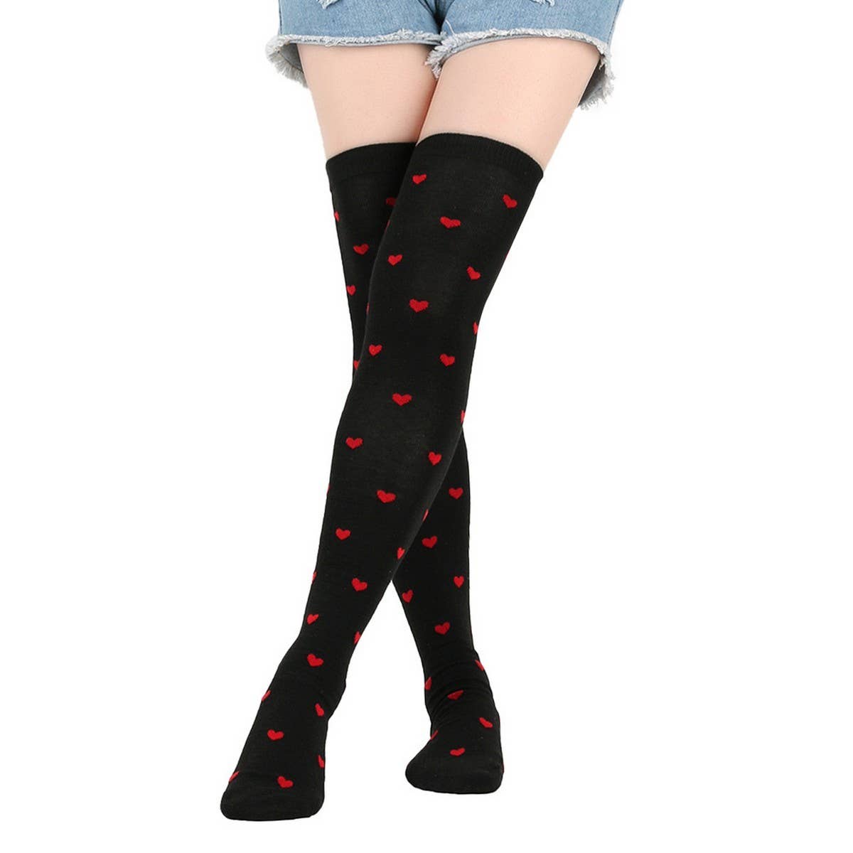 CWMM10068_VALENTINE DAY KNEE-HIGH SOCKS FOR DATE &AMP PARTY