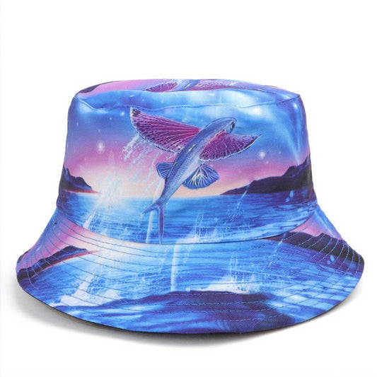 NEW OCEAN ANIMAL PATTERN BUCKET HAT_CWAH1545