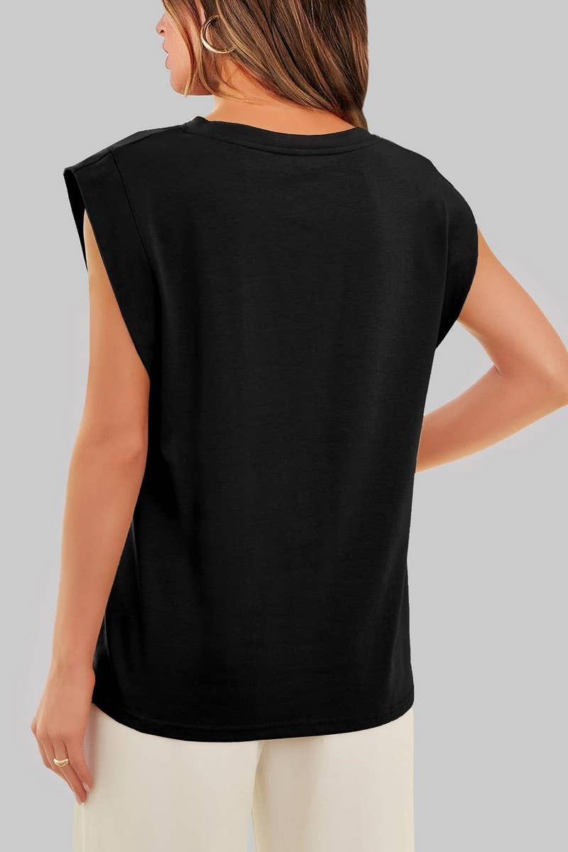 CWTTSL0240_Round Neck Sleeveless Knit Top