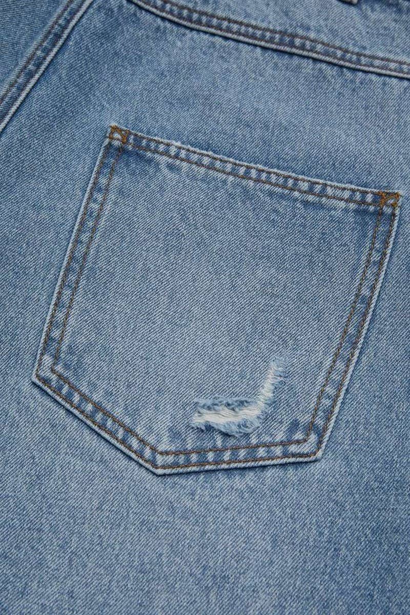 CWJP0591_VINTAGE RIPPED PATCHWORK STRAIGHT LEG DENIM PANTS