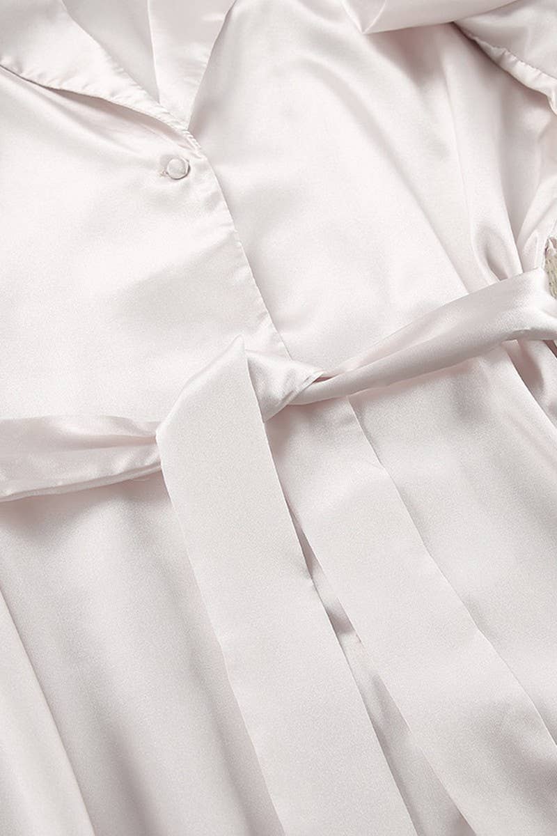 CWSPJ0098_SOLID COLOR LONG SLEEVE SHIRT PANTS PAJAMAS SET