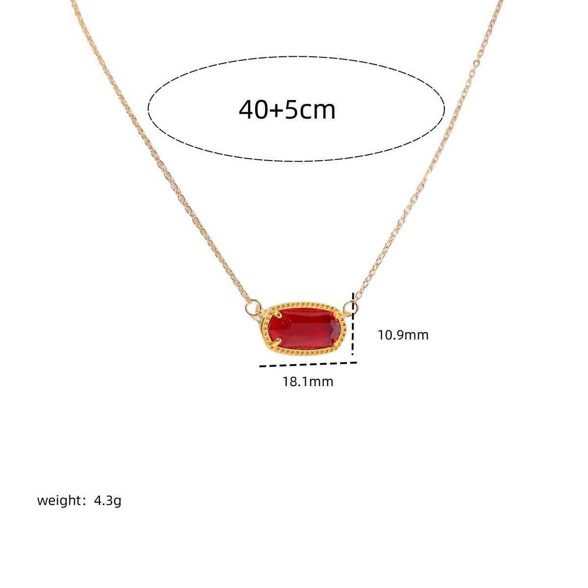 CREATIVE DECEMBER CRYSTAL PENDANT NECKLACE