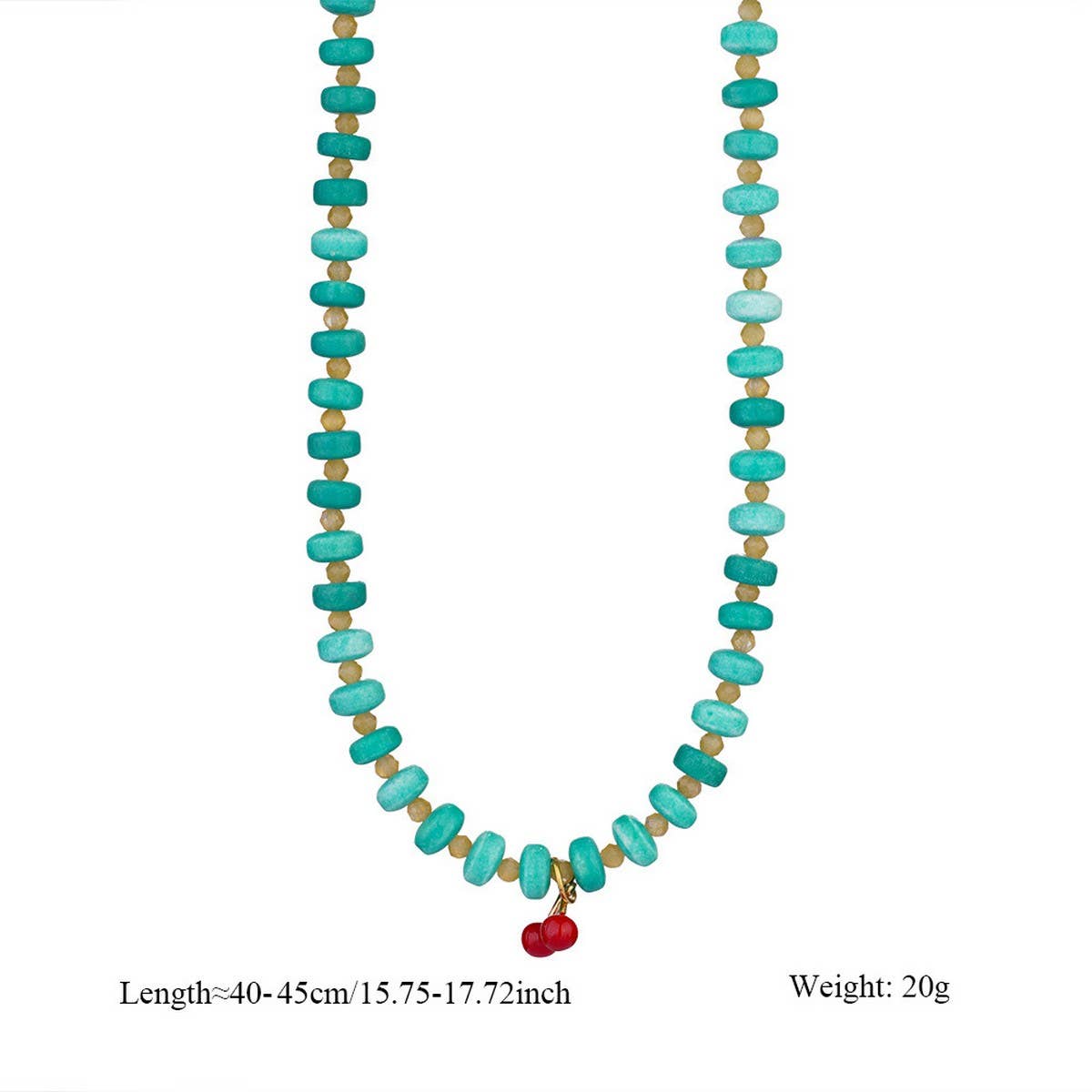 Boho Style Handmade Natural Stone Necklace_CWMM8816