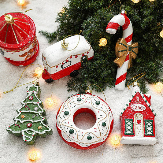 Colorful Plastic Snowman Xmas Tree Hanging Decor