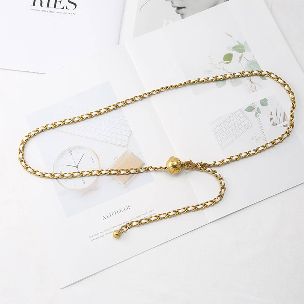 CWABE0968_SUMMER BRAIDED DRESS CHAIN BELT