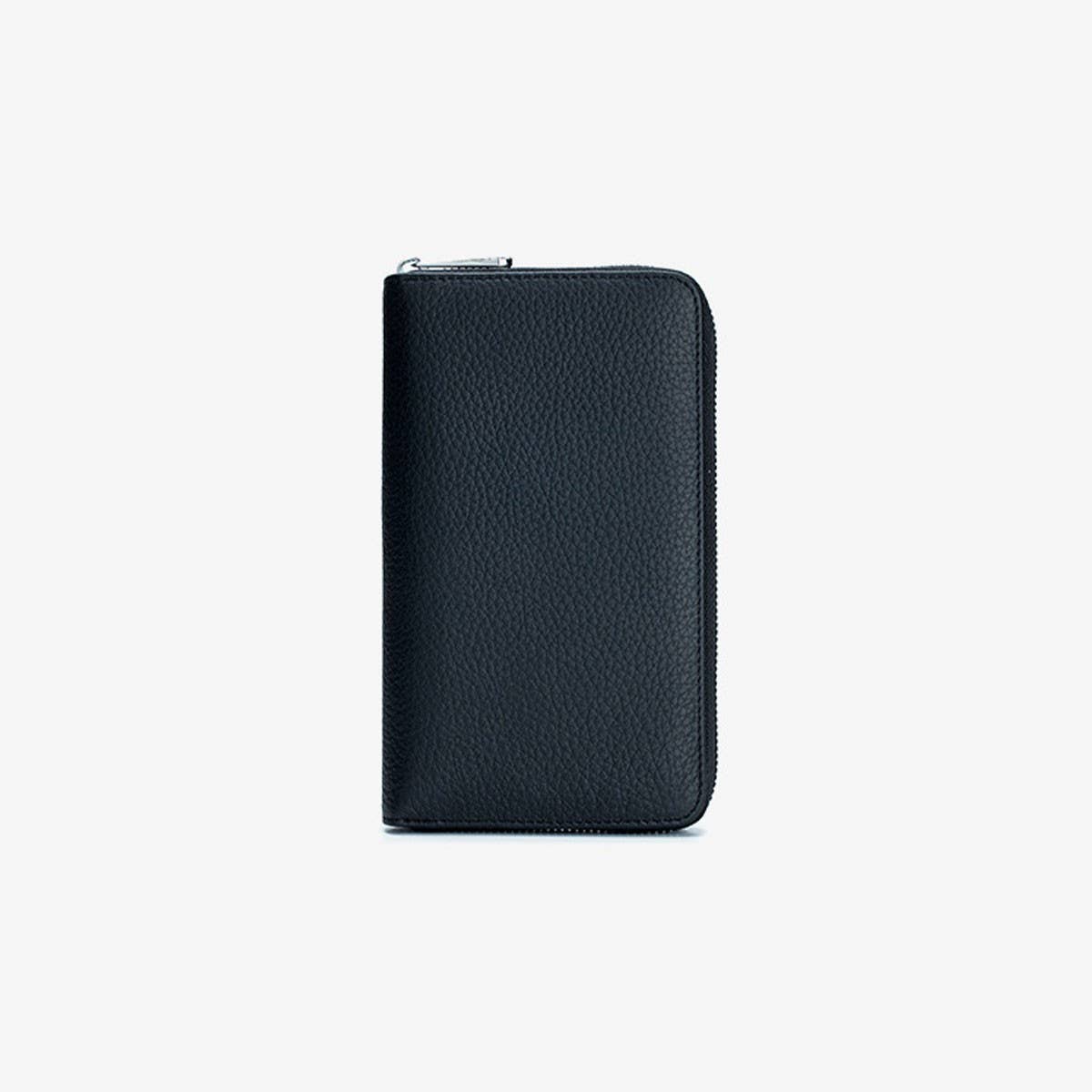GENUINE LEATHER ZIPPER MULTIFUNCTIONAL LONG WALLET_CWAB3741
