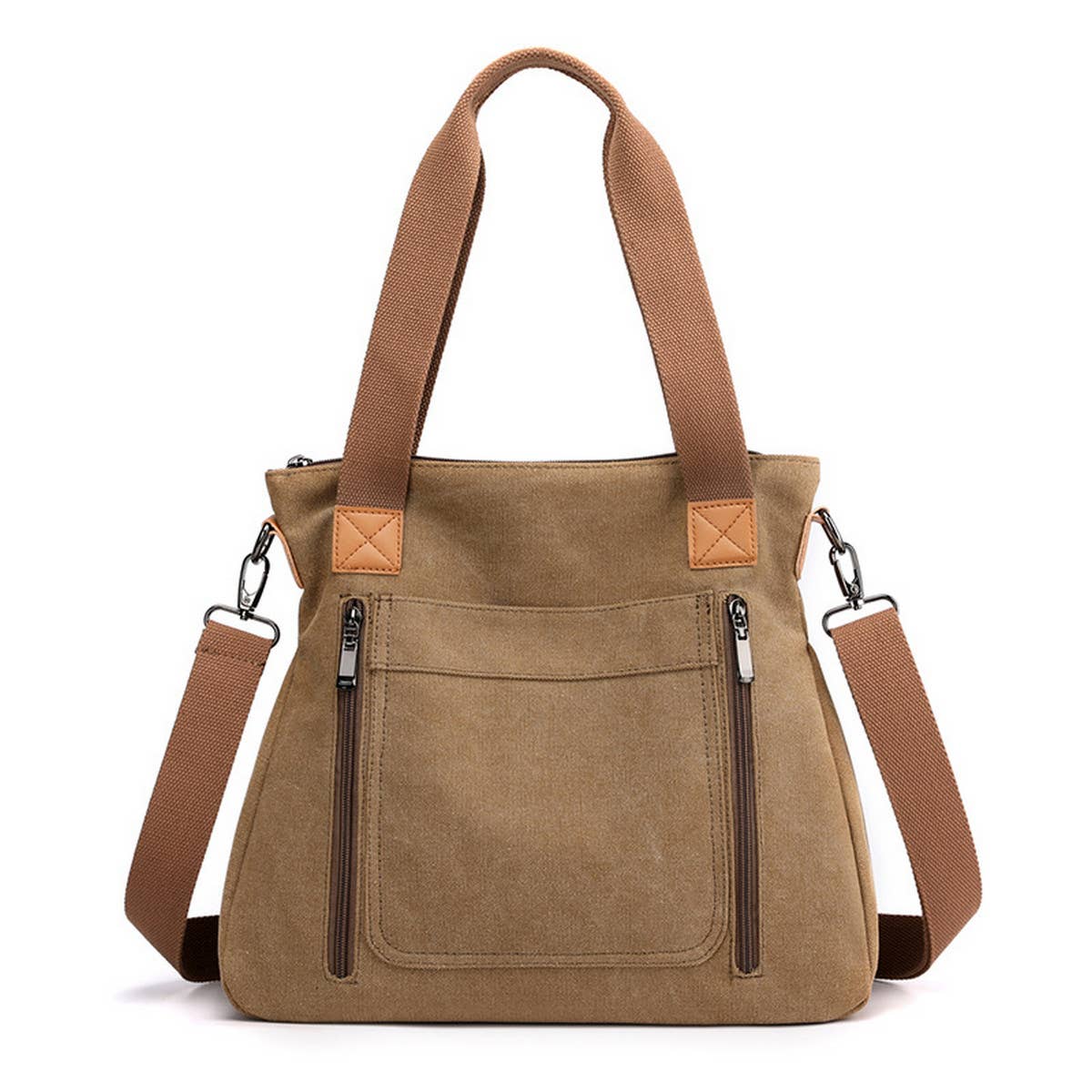 SIMPLE TRAVEL CANVAS SHOULDER CROSSBODY BAG_CWAB1292