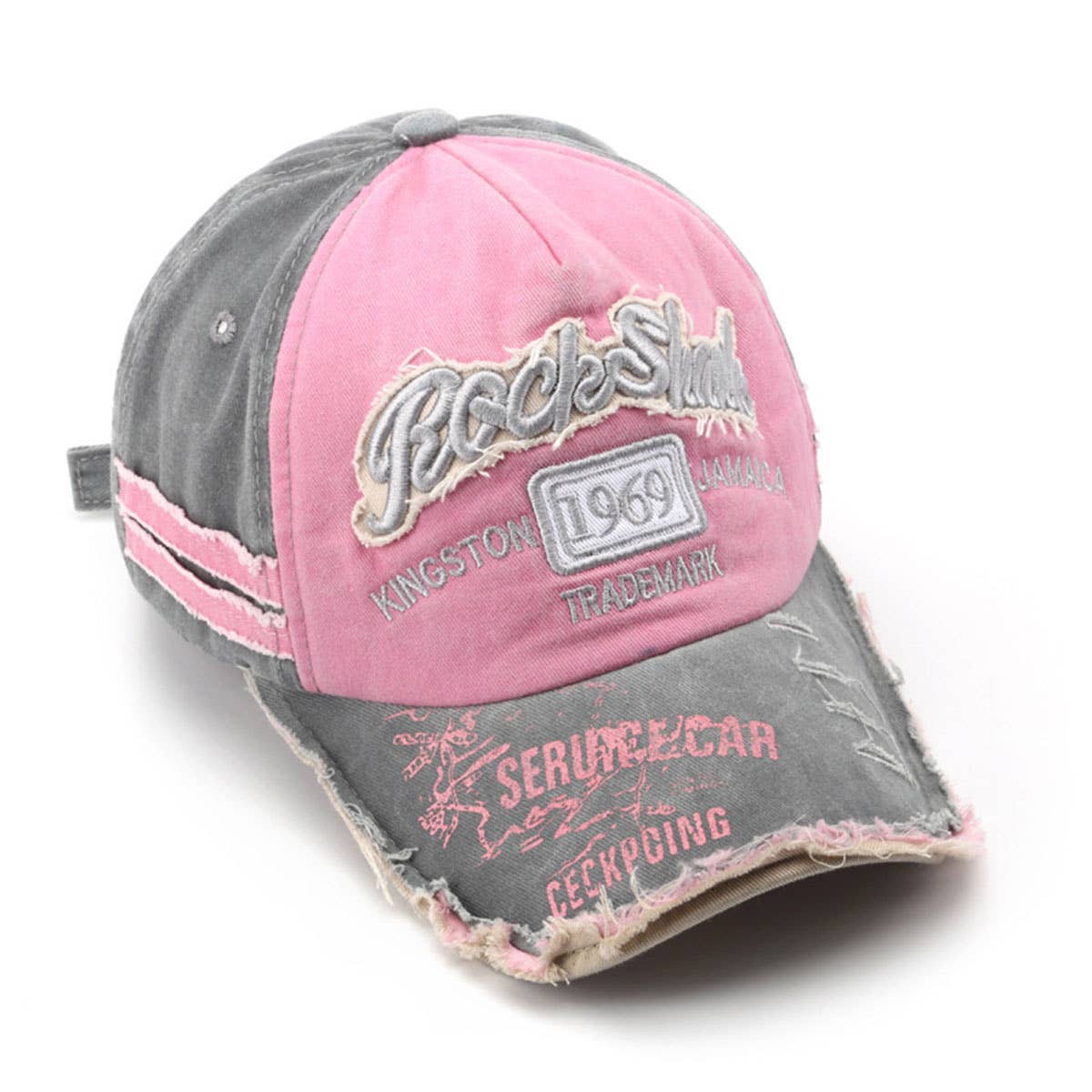Vintage 1969 Distressed Embroidered Baseball Cap CWAH1259