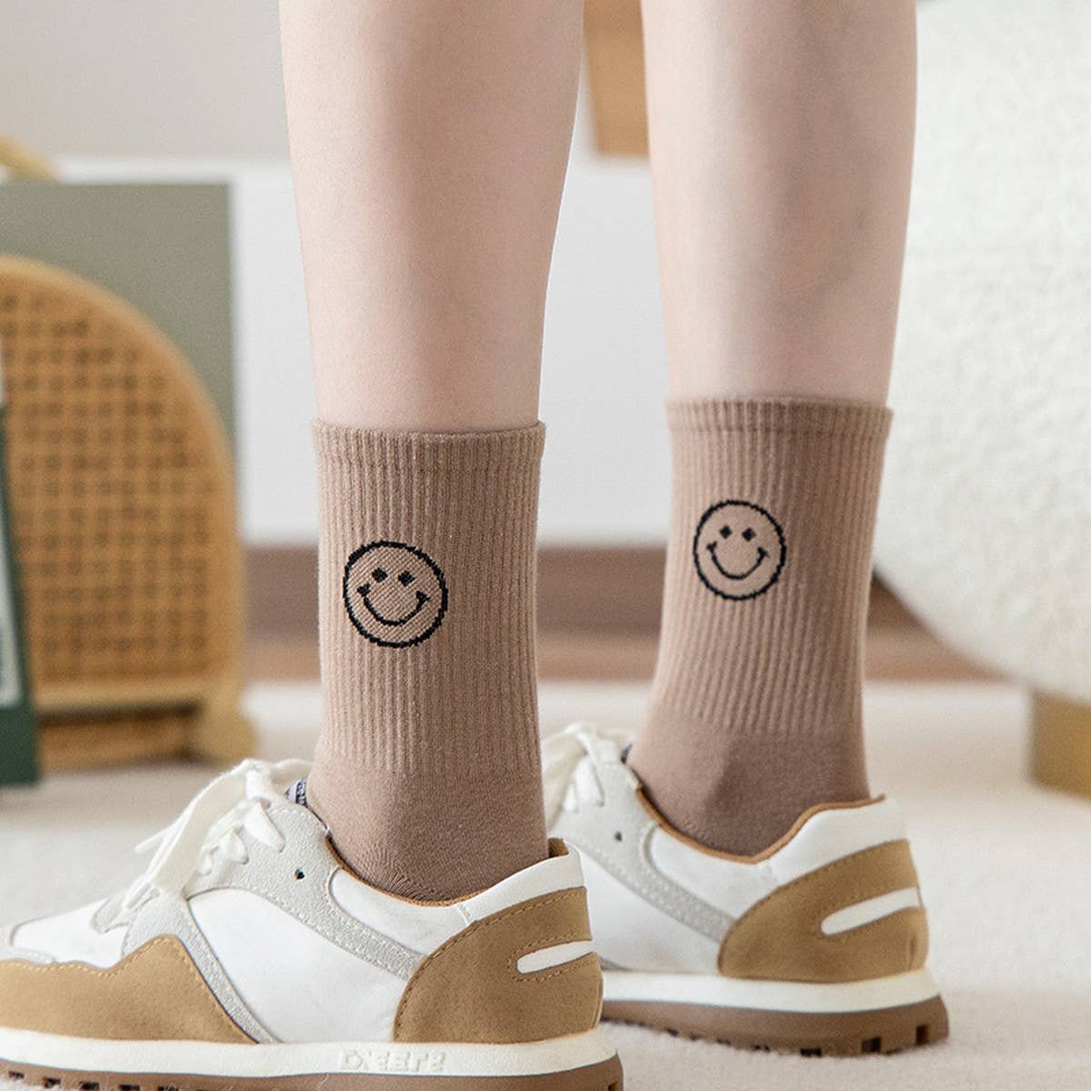 CARTOON MID-CALF COTTON BREATHABLE WOMEN?™S SOCKS_CWMS0594